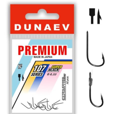 Крючок одинарный Dunaev Premium 107