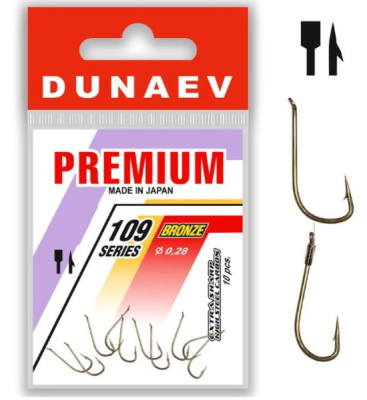 Крючок одинарный Dunaev Premium 109