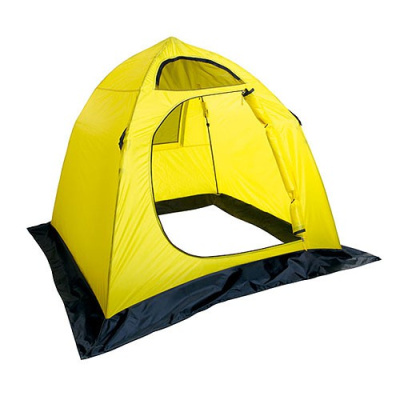 Палатка дуговая зимняя HOLIDAY Easy Ice, 210x210cm, полуавтомат (желтая) H-10461 