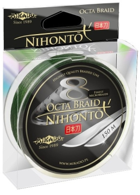 Плетеный шнур Mikado Nihonto Octa Braid (Green), 150m 