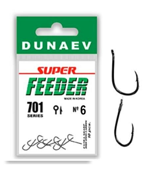 Крючок одинарный Dunaev Super Feeder 701  (№6)
