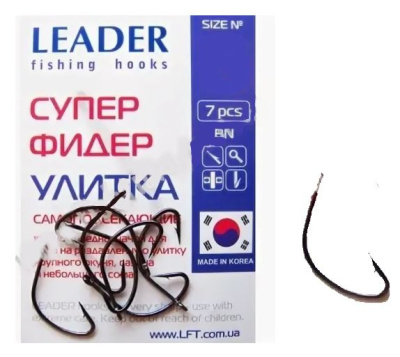 Крючок одинарный Leader Супер Фидер BN Крючок одинарный Leader Супер Фидер BN