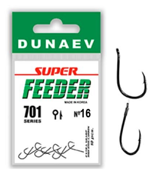 Крючок одинарный Dunaev Super Feeder 701  (№16)