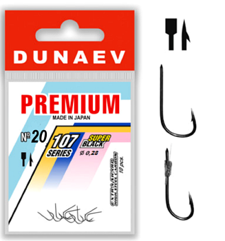 Крючок одинарный Dunaev Premium 107 (№20)