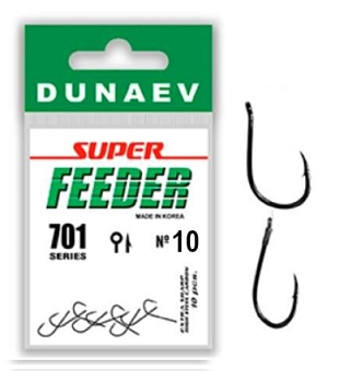 Крючок одинарный Dunaev Super Feeder 701  (№10)