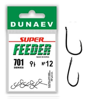 Крючок одинарный Dunaev Super Feeder 701  (№12)