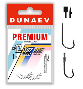Крючок одинарный Dunaev Premium 107 (№12)