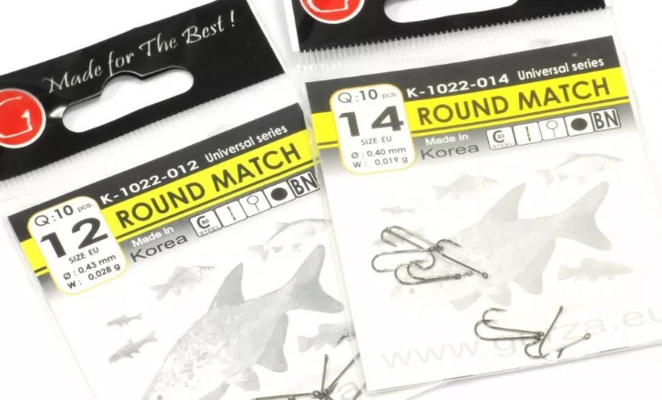 Крючки Gurza Round Match R, №12 (10шт) Крючки Gurza Round Match R, №12 (10шт)