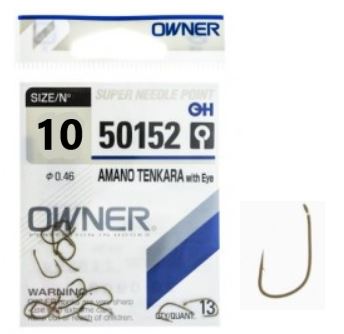 Крючок одинарный Owner 50152 №10¶ Крючок одинарный Owner 50152 №10¶