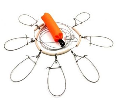 Кукан Namazu металлический с поплавком d2мм 4м