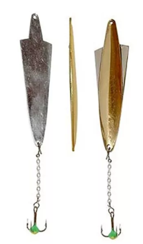 Блесна вертикальная зимняя Lucky Joh Wing с цепочкой и тройником 10г Блесна вертикальная зимняя Lucky Joh Wing с цепочкой и тройником 10г