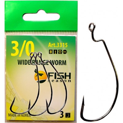 Крючок офсетный Fish Season Worm №4/0 BN 