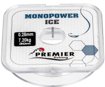 Леска Premier Monopower Ice Clear Nylon 30м (0.28mm)