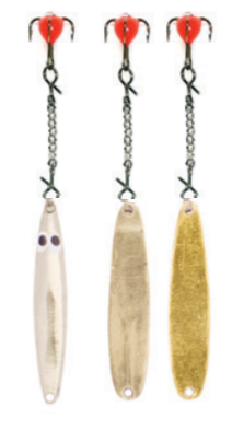 Блесна Пирс зимняя Снеток малый двухсторонняя с чертиком на цепочке №16 4,5г Блесна Пирс зимняя Снеток малый двухсторонняя с чертиком на цепочке №16 4,5г