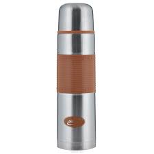 Термос Biostal, 1,0л (NB1000P-C), с узким горлом, с силиконовой вставкой (мокко)