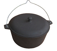 Казан чугунный с алюминевой 10л (11,6кг.) Казан чугунный с алюминевой 10л (11,6кг.)