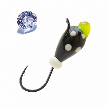 Мормышка вольфрамовая Lumicom Капля с ушком (обмазка с камнем), d 5.00mm (10шт-уп.) Мормышка вольфрамовая Lumicom Капля с ушком (обмазка с камнем), d 5.00mm (10шт-уп.)