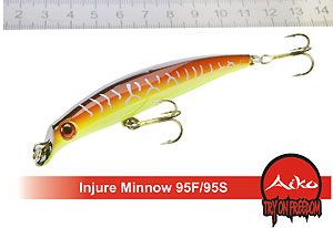 Воблер AIKO INJURE MINNOW 95F 95mm 8g Воблер AIKO INJURE MINNOW 95F 95mm 8g