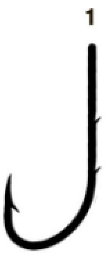 Крючок одинарный Eagle Claw mod 186 M № 1¶ Крючок одинарный Eagle Claw mod 186 M № 1¶