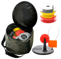 Жерлицы Лиман в сумке, 3 отдел, (катушка-90мм,блин-200мм,флажок) Жерлицы Лиман в сумке, 3 отдел, (катушка-90мм,блин-200мм,флажок)