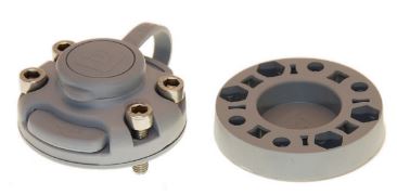 Замок и монтажная площадка на жёсткий борт (серый) Замок и монтажная площадка на жёсткий борт (серый)