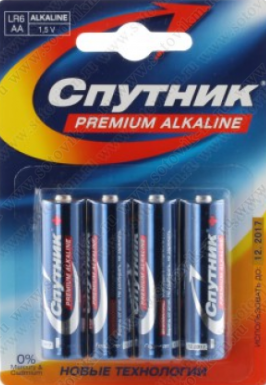 Батарейка СПУТНИК LR6 BL4¶