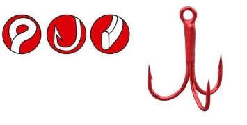 Тройник Gamakatsu Micro №18 Red¶ Тройник Gamakatsu Micro №18 Red¶