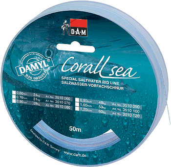 Леска DAM CORALL SEA RIG LINE 0.60 50m 3510060 Леска DAM CORALL SEA RIG LINE 0.60 50m 3510060