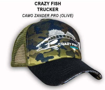 Кепка тракер Crazy Fish Camo Zander Pro ol¶ Кепка тракер Crazy Fish Camo Zander Pro ol¶