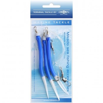 Подвеска морская Mikado Gummi Makk Rig 3x4/0 (Blue)