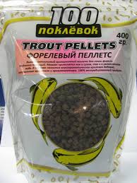 Пеллетс прикормочный для форели 100 Поклёвок 400g Пеллетс прикормочный для форели 100 Поклёвок 400g