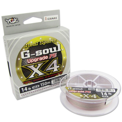 Плетеный шнур YGK G-Soul Upgrade X4, 150m Плетеный шнур YGK G-Soul Upgrade X4, 150m