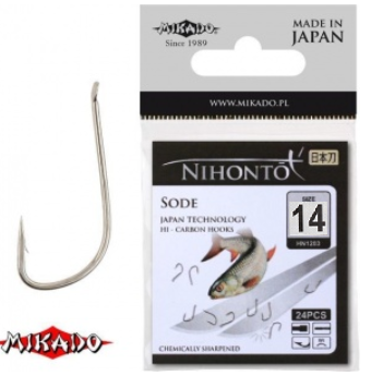 Крючок одинарный Mikado Nihonto Sode BR  (№14)