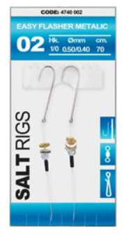 Система Spro Salt Rig Easy Flasher Metalic, 0.50/0.40 mm, №1/0