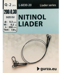 Поводок Gurza Nitinol Liader с застежкой L 250/0,30мм