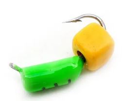 Мормышка Wolfram Столбик d2,0 мм 0,5гр с сырным кубиком Мормышка Wolfram Столбик d2,0 мм 0,5гр с сырным кубиком