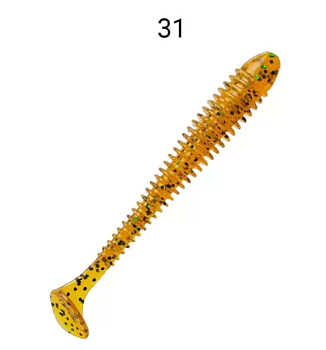 Приманка силиконовая Crazy Fish Vibro Worm 3.4" 8,5см (12-85-31-6)