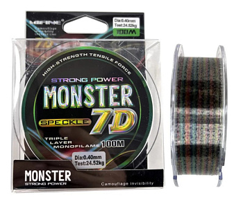 Леска Mifine Monster Speckle 7D 100м (0.40mm)