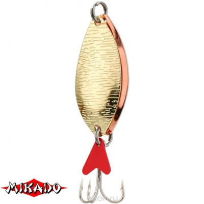 Блесна колеблющаяся Mikado Roach Double (Gold/Copper), №4, 30g, 7cm, (5шт/уп.)