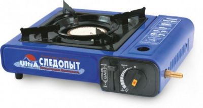 Плита настольная газовая Следопыт - UltrA керамическая с переходником Плита настольная газовая Следопыт - UltrA керамическая с переходником