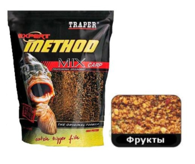 Прикормка Traper Mix Carp, 1kg, Owocowy¶