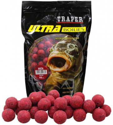 Бойлы Traper Ultra, 16mm, 500g, Róża Бойлы Traper Ultra, 16mm, 500g, Róża
