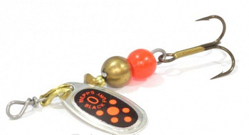 Блесна Mepps Black Fury (№2, Silver/Orange Dots, 4,5 г)
