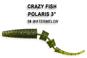 Приманка силиконовая Crazy Fish Polaris 3" 6,8см (24-68-16-6)
