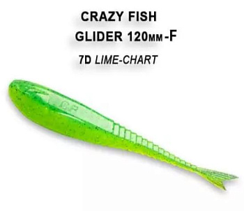 Приманка силиконовая Crazy Fish Glider Floating 5'' 12 см (37-120-7d-6-F)