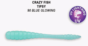 Приманка силиконовая Crazy Fish Tipsy 2" 5см  (9-50-90-6)