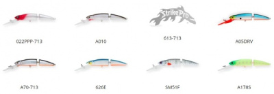 Воблер Составной Strike Pro Mr. Wiggly TL  плавающий 110мм 17,2г