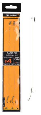 Крючок + поводок Spro Pole Position Basic Rig Specialistt, 19cm, 25 lb, №4 (2шт) Крючок + поводок Spro Pole Position Basic Rig Specialistt, 19cm, 25 lb, №4 (2шт)