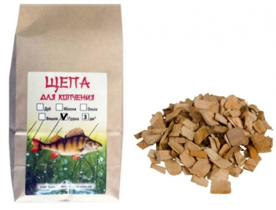 Щепа для копчения Груша 3 куб дм Щепа для копчения Груша 3 куб дм