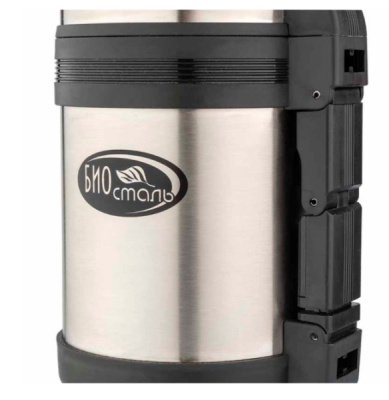 Термос Biostal 1,0л с узким горлом с ручкой (2)